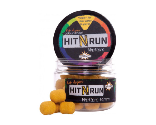 Бойлы Dynamite Baits Hit N' Run Wafter 14 мм Yellow