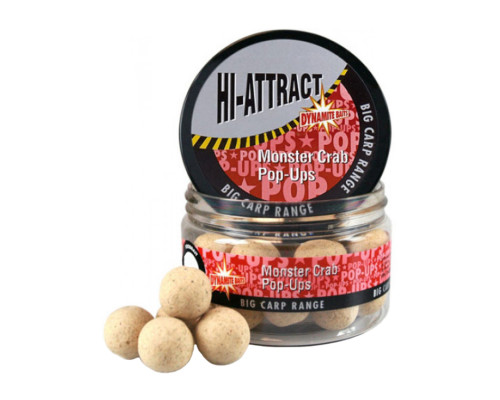 Бойлы Dynamite Baits Pop-Ups Hi-Attract Monster Crab 20мм