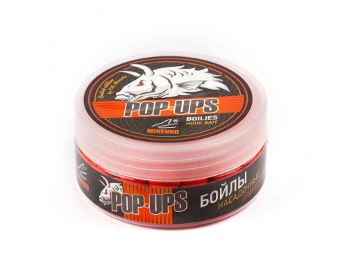 Бойлы плавающие MINENKO STRAWBERRY (Fluo) Pop-Up 14мм