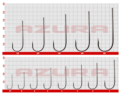 Крючки Azura Long Worm Hook №4