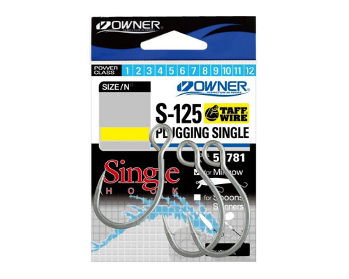 Крючки Owner Plugging Single S-125 №9/0