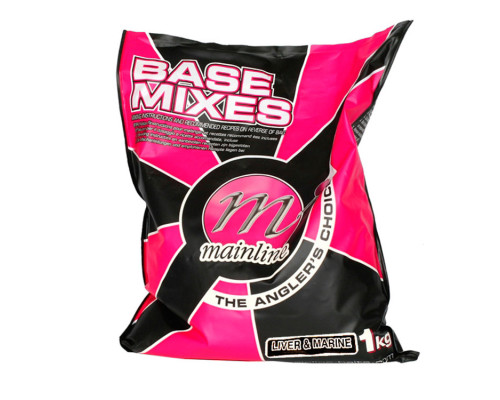 Смесь бойловая Mainline Base Mixes Liver & Marine Mix 1кг