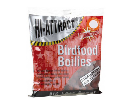 Бойлы Dynamite Baits Hi-Attract Strawberry & Ice-Cream 20мм 1кг