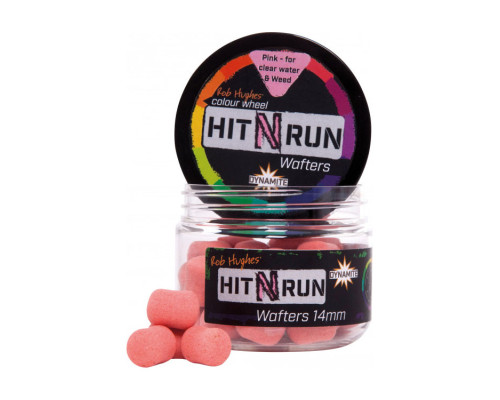 Бойлы Dynamite Baits Hit N' Run Wafter 14 мм Pastel Pink