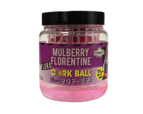 Бойлы Dynamite Baits Pop-Ups Corkball Fluro Purple Mulberry 15 мм