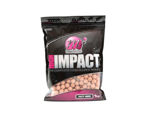 Бойлы Mainline High Impact Boilies Salty Squid 20 мм 1 кг
