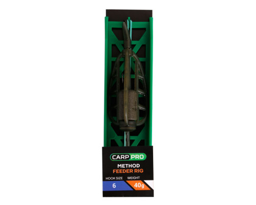 Готовая оснастка на ледкоре Carp Pro Method Feeder №6 40 г