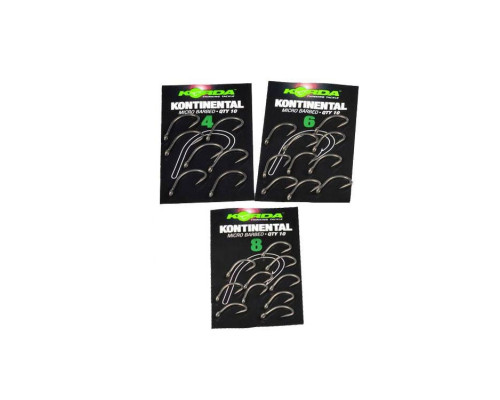 Крючки Korda Kontinental Hook №6