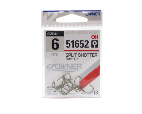 Крючки Owner Split Shotter 51652 №6