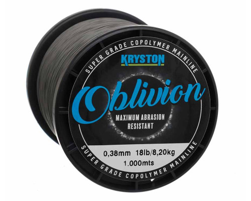 Леска Kryston Oblivion Super Grade Copolymer 1000м Matt Dark Silt 0.38мм