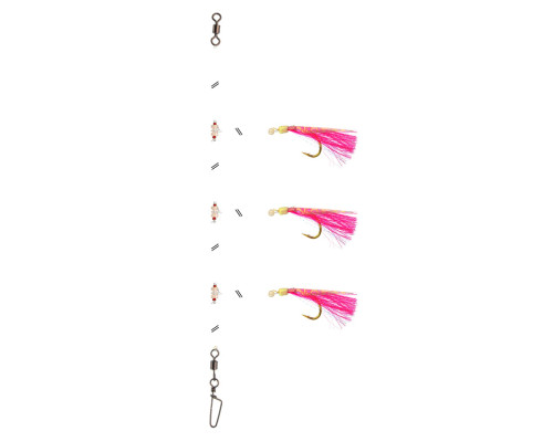 Спиннинговая оснастка Daiwa Grand Wave Cod&Pollack Rig XH #4/0 Pink