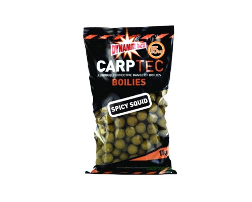 Бойлы Dynamite Baits CarpTec Spicy Squid 15 мм 1 кг