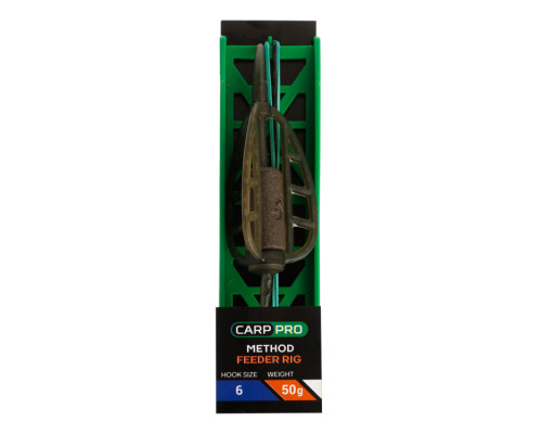 Готовая оснастка на ледкоре Carp Pro Method Feeder №6 50 г