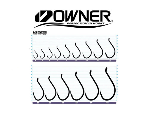 Крючки Owner Cut SSW 5111 Black Chrome №2/0