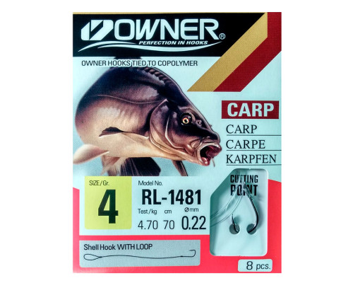 Крючки с поводком Owner RL-1481 №4