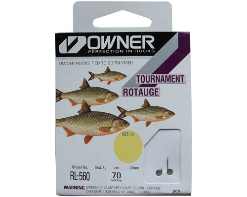 Крючки с поводком Owner Tournament Rotauge RL-560 №14