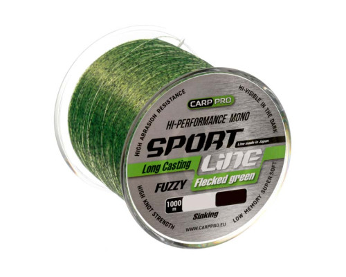 Леска Carp Pro Sport Line Flecked Green 1000м 0.310мм