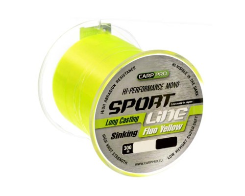 Леска Carp Pro Sport Line Fluo Yellow 300м 0.235мм