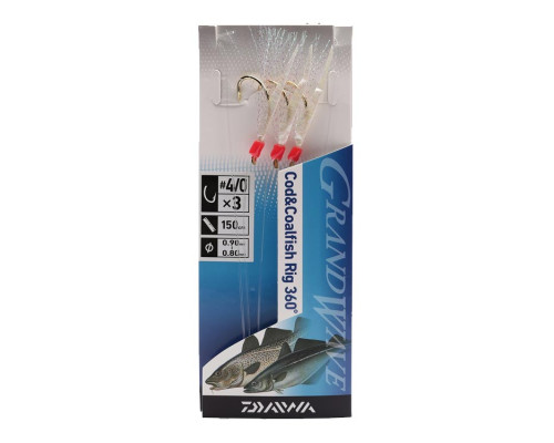 Спиннинговая оснастка Daiwa Grand Wave Cod&Pollack Rig XH #4/0 White