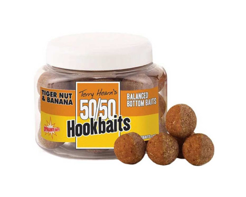 Бойлы Dynamite Baits 50/50 Hookbat Banana & Tiger Nut 15мм