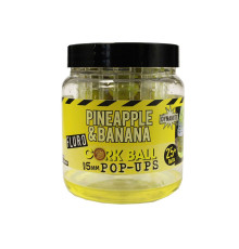 Бойлы Dynamite Baits Pop-Ups Corkball Fluro Yellow Pineapple & Banana 15 мм