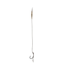Готовый поводок Carp Pro Sinking Braid 30 lb x8 Curved Shank №6
