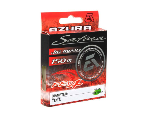 Шнур Azura Safina PE X4 II 150м #1 0.165мм