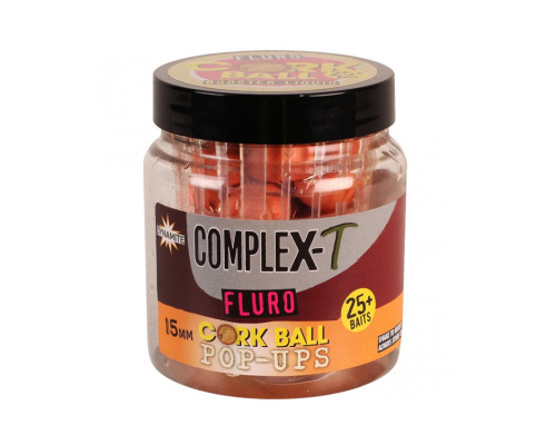 Бойлы Dynamite Baits Cork Ball Fluro Pop-Ups CompleX-T 15 мм