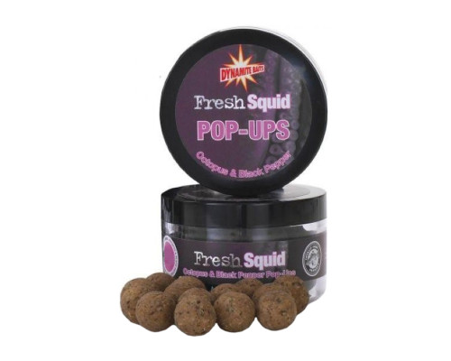Бойлы Dynamite Baits Pop-Ups Fresh Squid Octopus & Black Pepper 20мм
