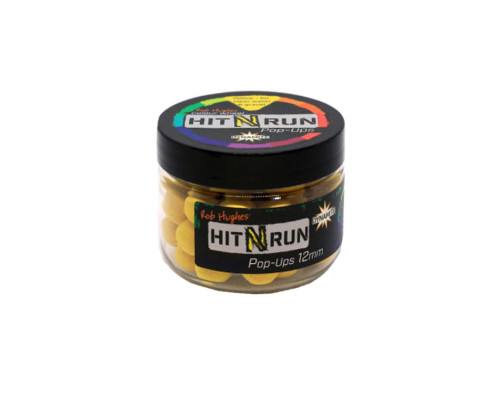 Бойлы Dynamite Baits Pop-Ups Hit N' Run 12мм Yellow