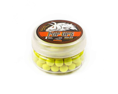 Бойлы плавающие MINENKO PINEAPPLE (Fluo) Pop-Up 10мм