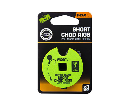 Готовый поводок Fox Edge Short Chod Rig Micro Barbed #7