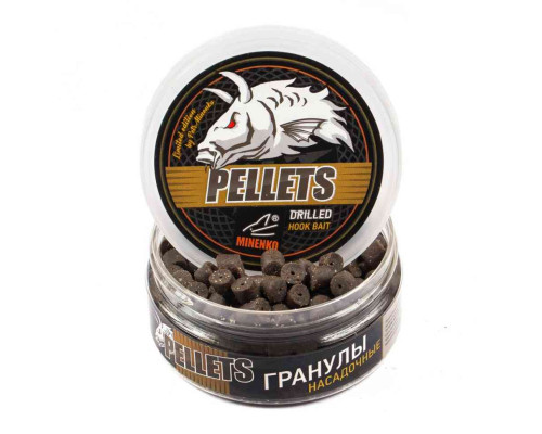 Насадочный пеллетс MINENKO BLACK HALIBUT garlic (8мм)