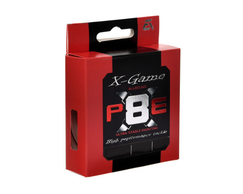 Шнур Azura X-Game PE X8 Fiery Red 150м #1.5 0.205мм