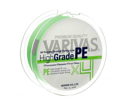 Шнур Varivas High Grade PE X4 Flash Green 150м #1