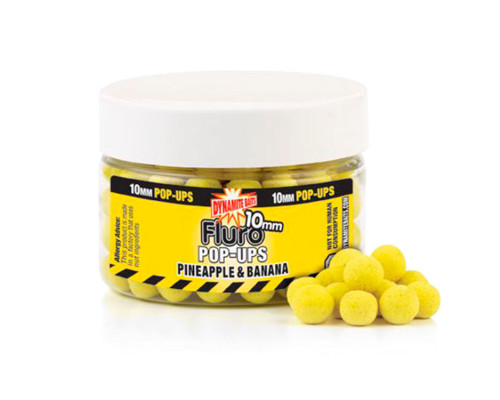 Бойлы Dynamite Baits Fluro Pop-Ups Pineapple & Banana 10 мм