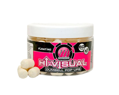 Бойлы Mainline High Vis Dumbell Pop-Ups White Milky Toffy