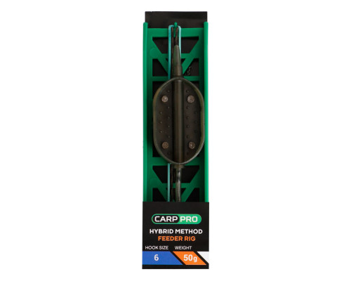 Готовая оснастка на ледкоре Carp Pro Hybrid Method Feeder №6 50 г