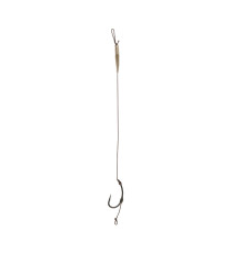 Готовый поводок Carp Pro Sinking Braid 30 lb x8 Curved Shank №4