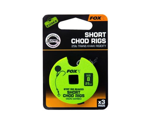 Готовый поводок Fox Edge Short Chod Rig Micro Barbed #8