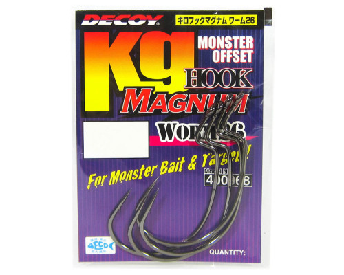 Крючки Decoy Worm 26 Kg Hook Magnum №8/0