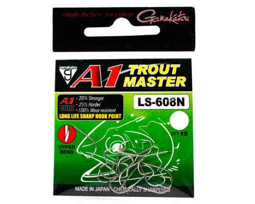 Крючки Gamakatsu A1 Trout Master LS-608N №10