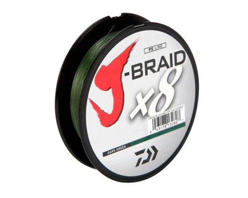 Шнур Daiwa J-Braid x8 Dark Green 300м 0.28мм