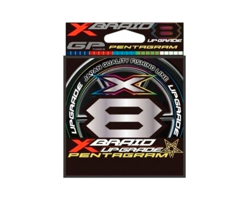 Шнур плетеный YGK X-Braid Upgrade Pentagram X8 200м #0.5 0.117мм