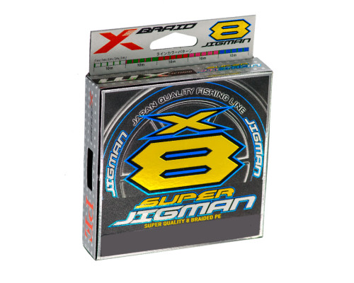 Шнур YGK X-Braid Super Jigman X8 200м 0.128мм #0.6