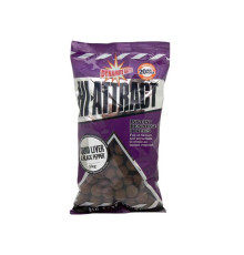 Бойлы Dynamite Baits Hi-Attract Squid Liver & Black Pepper 20мм 1кг