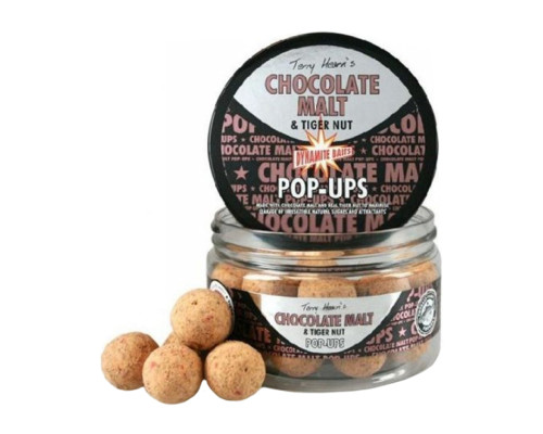 Бойлы Dynamite Baits Pop-Ups Chocolate Malt & Tigernut 20мм