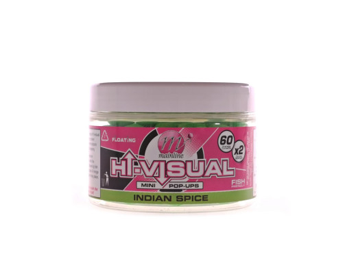Бойлы Mainline High Vis Mini Pop-Ups Indian Spice 12 мм