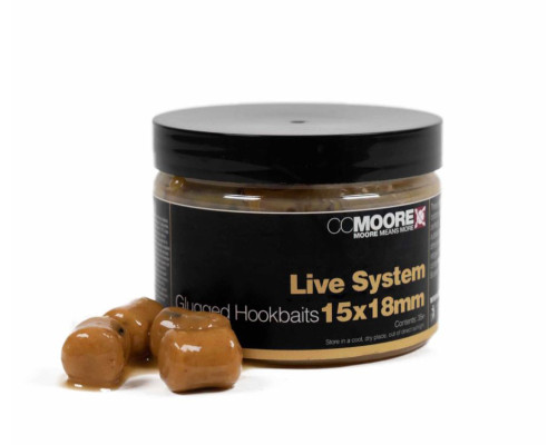 Бойлы в дипе CC Moore Live System Glugged Hookbaits 15x18мм