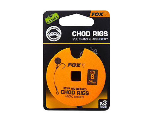 Готовый поводок Fox Edge Standart Chod Rig Micro Barbed #8